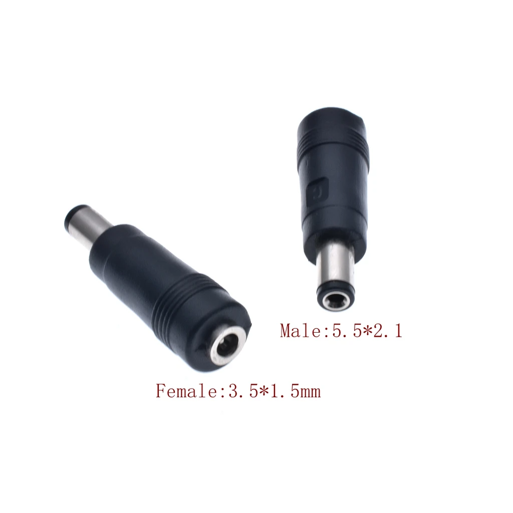 DC Power Connector Adapter 5.5x 2.1mm Male Plug to 3.5 x 1.35mm Female Jack Converter for Laptop CCTV Camera Strip Lighting
DC Power Connector Adapter 5.5x 2.1mm Male Plug to 3.5 x 1.35mm Female Jack Converter for Laptop CCTV Camera Strip Lighting