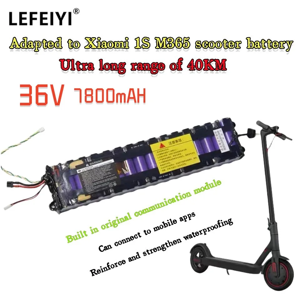 

SuitableFor XiaomiElectric Scooter 1st Generation 1S/M365 lithium Battery 36V With Communication APP Protection board