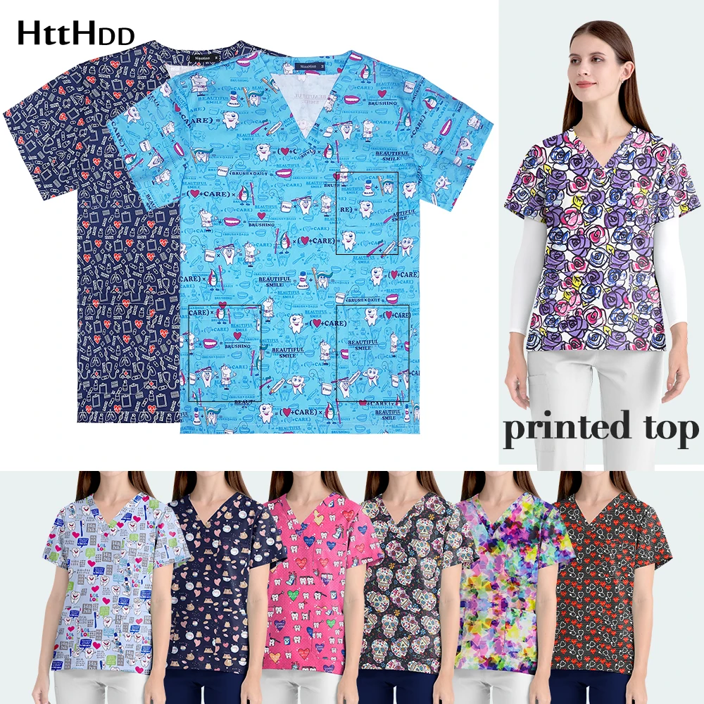 Униформа медсестры, женский топ с V-образным вырезом и коротким рукавом, дышащая рабочая одежда, Мужская хлопковая футболка из скраба, пиджак унисекс с животным принтом
Униформа медсестры, женский топ с V-образным вырезом и коротким рукавом, дышащая рабочая одежда, Мужская хлопковая футболка из скраба, пиджак унисекс с животным принтом