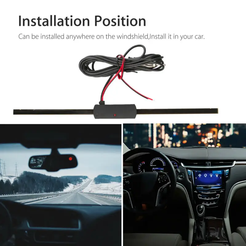 Radio Antennas Signal Amplifier Booster Windshield Car AM FM Radio Antenna Signal Amplifier Booster Exterior Parts
Radio Antennas Signal Amplifier Booster Windshield Car AM FM Radio Antenna Signal Amplifier Booster Exterior Parts