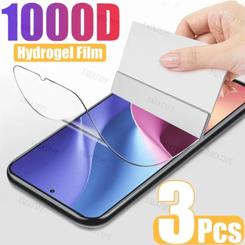 

3PCS Hydrogel Film For Xiaomi Redmi Note 10 9 8 7 Pro 10s 9s 8T 9T 9A 9C 8A 7A 6A 5 4X Poco X3 Pro M3 F1 Screen Protector Film