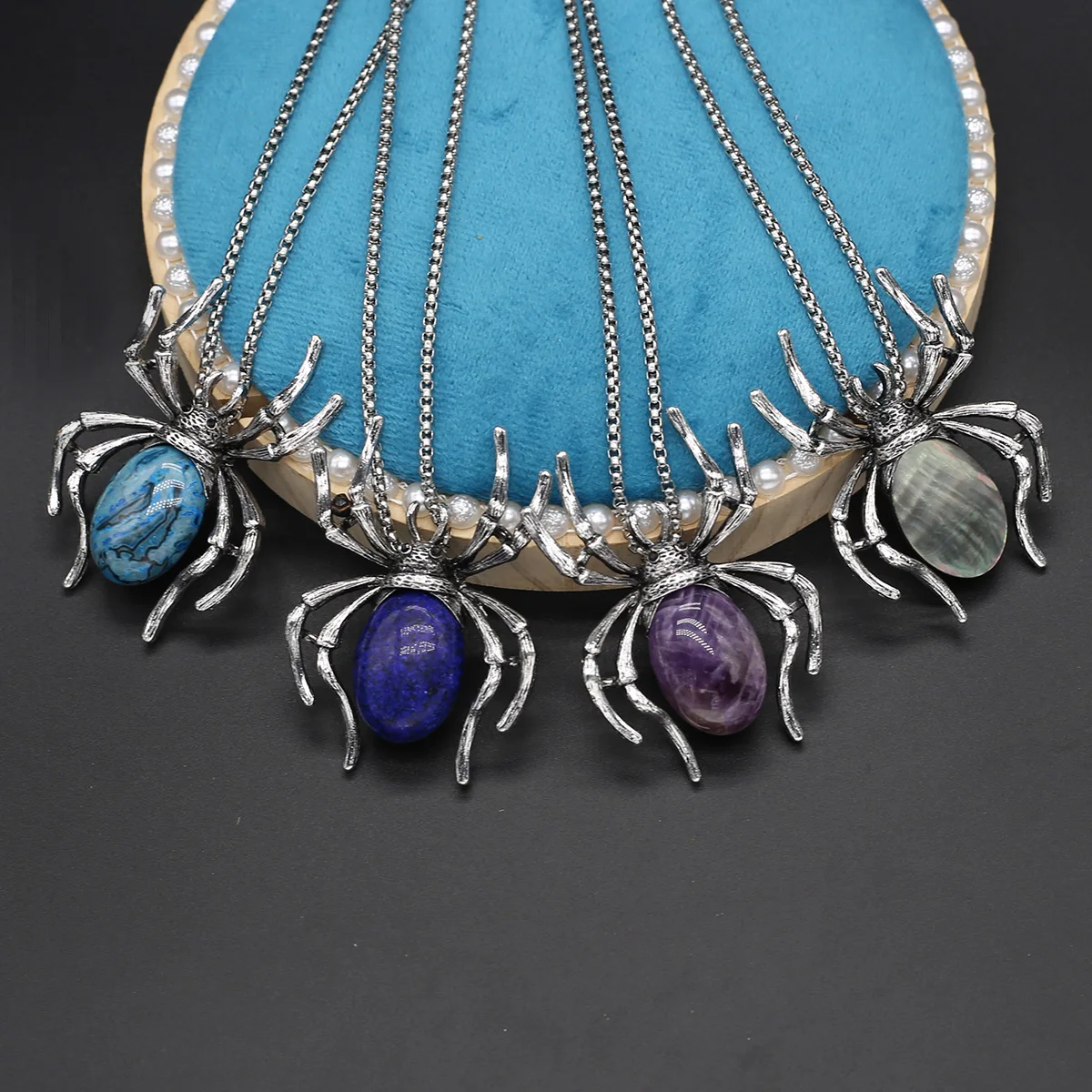 Natural Lapis Lazulis Pendant Necklace Cute Animals Natural Agates Pendant Silver Color Chains for Women Jewerly Party Gift
Natural Lapis Lazulis Pendant Necklace Cute Animals Natural Agates Pendant Silver Color Chains for Women Jewerly Party Gift