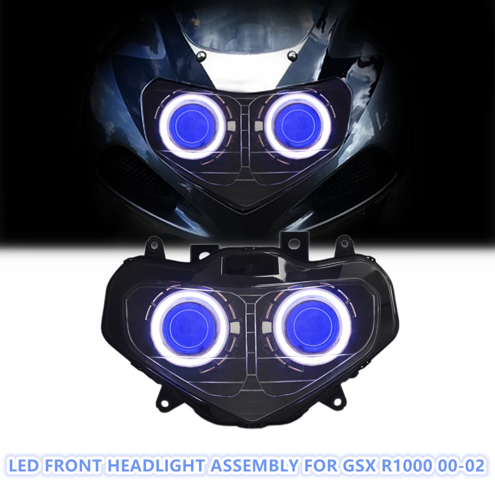 KT Motorcycle LED Headlight Assembly for Suzuki GSXR1000 GSX-R1000 2000-2002 Front Headlamp
KT Motorcycle LED Headlight Assembly for Suzuki GSXR1000 GSX-R1000 2000-2002 Front Headlamp