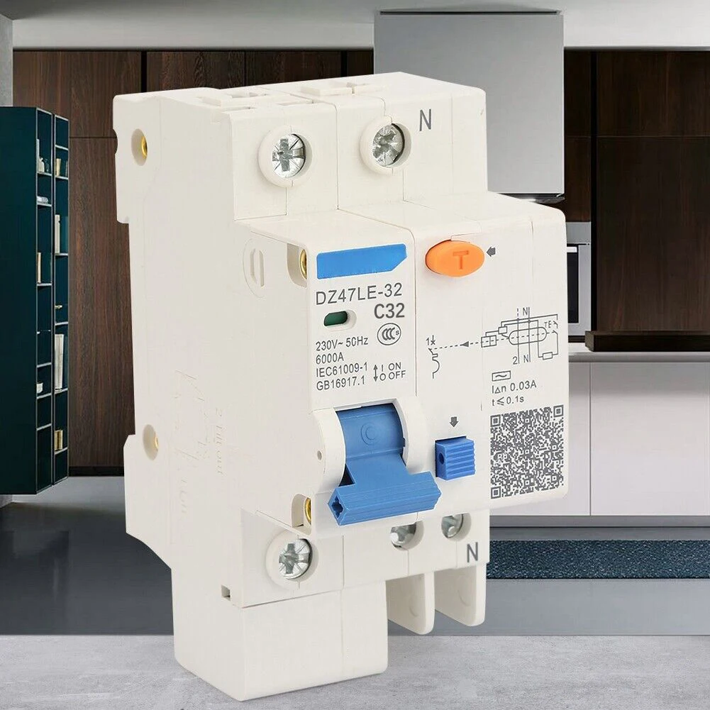 DZ47LE-32 1P+N Miniature Current Circuit Breaker Earth Leakage Safety Protection Circuit Breaker 30mA 230V Air Switch
DZ47LE-32 1P+N Miniature Current Circuit Breaker Earth Leakage Safety Protection Circuit Breaker 30mA 230V Air Switch