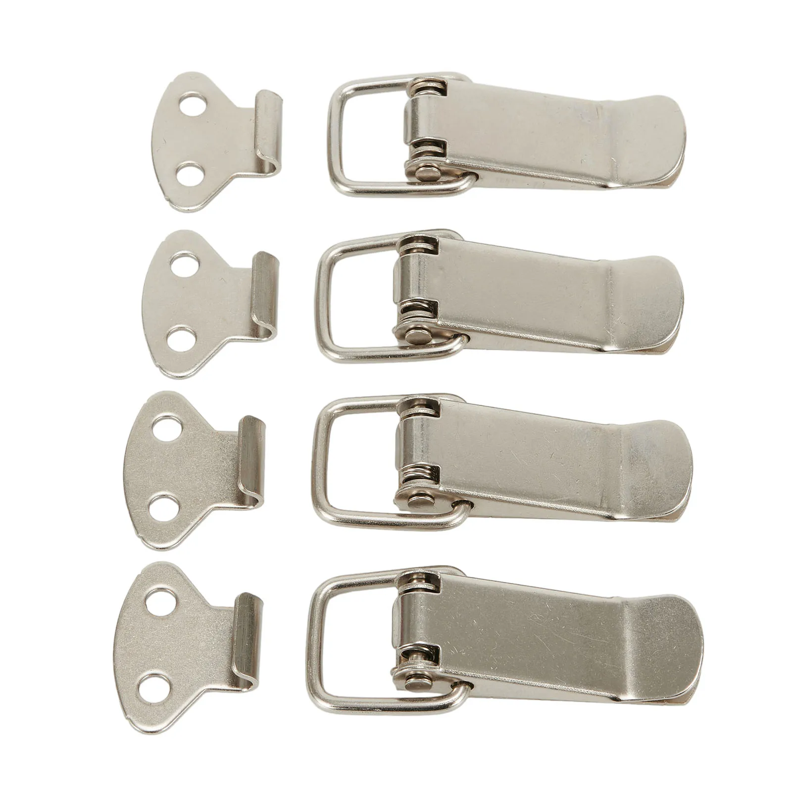 4pc Latch Catch Stainless Steel Cabinet Boxes Handle Toggle Lock Clamp Hasp Door Hardware For Home Improvement
4pc Latch Catch Stainless Steel Cabinet Boxes Handle Toggle Lock Clamp Hasp Door Hardware For Home Improvement