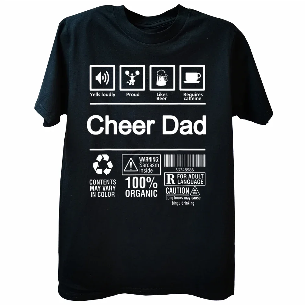 Mens Cheer Dad T-Shirt Funny Cheer Dad Shirts Top T-Shirts Summer Fashion Men Tops & Tees Group Cotton Christmas Clothing
Mens Cheer Dad T-Shirt Funny Cheer Dad Shirts Top T-Shirts Summer Fashion Men Tops & Tees Group Cotton Christmas Clothing