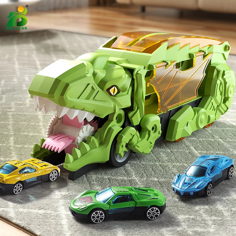 

Игрушечный автомобиль-Динозавр для мальчиков, игрушка для детей, трек-модель, мини-автомобили, игра для обучения детей, подарок на день рождения 3 года