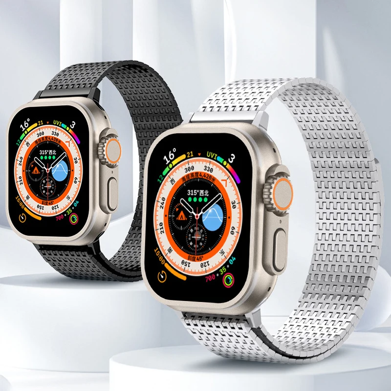 Magnetic Loop Strap For Apple Watch Band 44mm 40mm 45mm 41mm 42mm 38mm 45mm Bracelet iWatch Series 9 8 7 6 SE 5 4 Ultra 2 1 49mm 
Magnetic Loop Strap For Apple Watch Band 44mm 40mm 45mm 41mm 42mm 38mm 45mm Bracelet iWatch Series 9 8 7 6 SE 5 4 Ultra 2 1 49mm