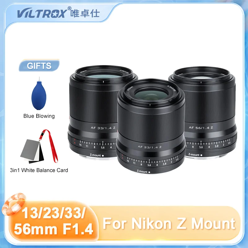 

VILTROX 13mm 23mm 33mm 56mm F1.4 STM AF APS-C Auto Focus Large Aperture Lens for Nikon Z Mount Camera Z6 Z7 Z9 Z7II Z30 Z50 ZFC