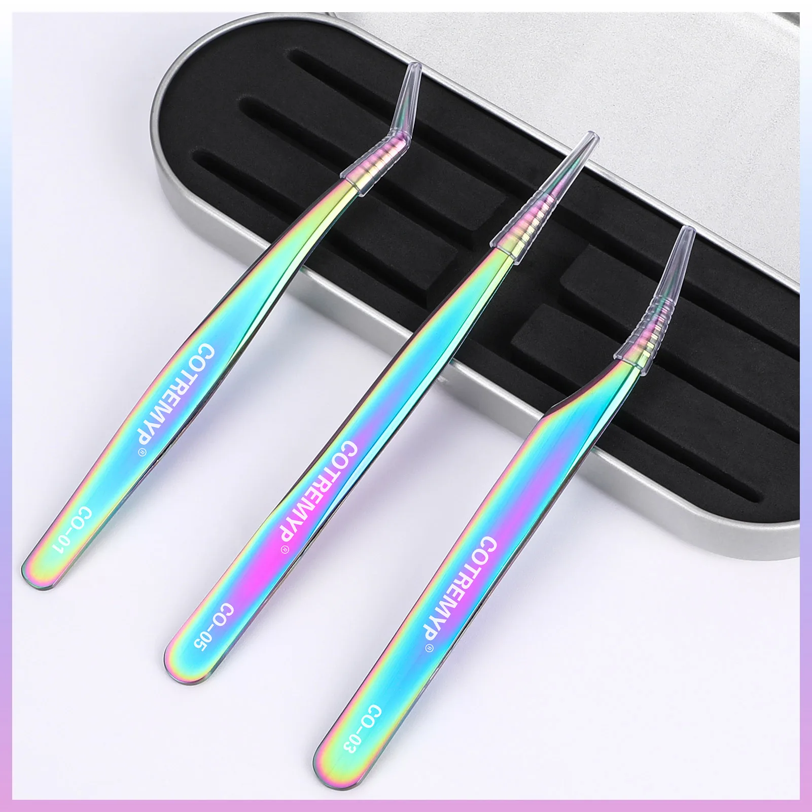 Professional lash tweezers fiber tip sets High Quality Colorful titanium False Eyelashes Extension Tweezer for Volume Fans Tools
Professional lash tweezers fiber tip sets High Quality Colorful titanium False Eyelashes Extension Tweezer for Volume Fans Tools