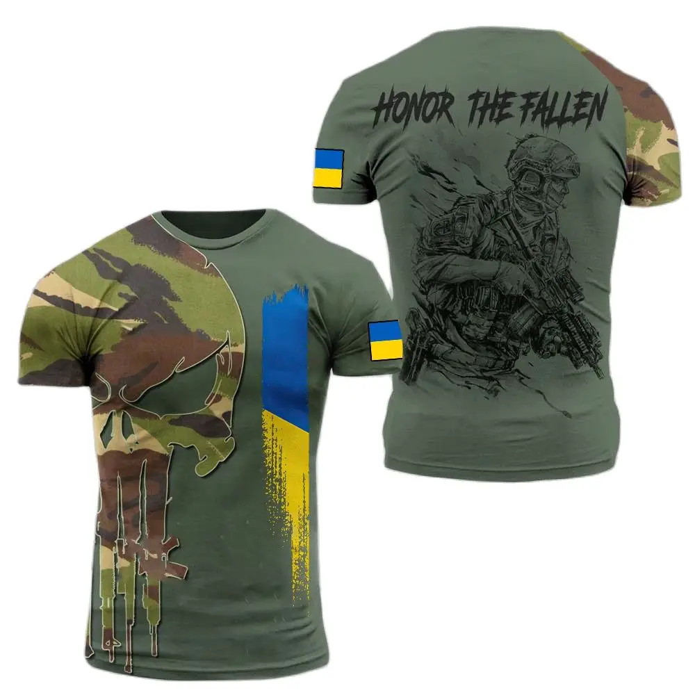 ARMY-VETERAN 3D Print Men's T-shirts Ukraine Soldier Casual Round Neck Loose Short Sleeve Camouflage Commando Men Clothing 6XL
ARMY-VETERAN 3D Print Men's T-shirts Ukraine Soldier Casual Round Neck Loose Short Sleeve Camouflage Commando Men Clothing 6XL