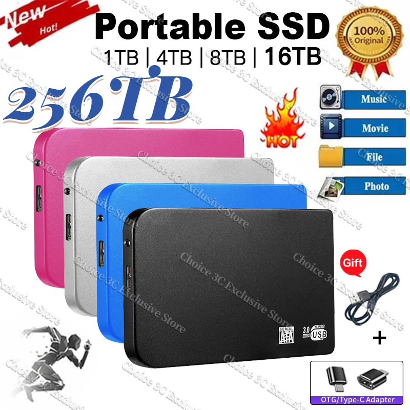 Portable ssd 1TB External Hard Drive USB3.0 High Speed 2TB 8TB 64TB External Hard Disks M.2 Solid state drive For Laptops/phones
Portable ssd 1TB External Hard Drive USB3.0 High Speed 2TB 8TB 64TB External Hard Disks M.2 Solid state drive For Laptops/phones