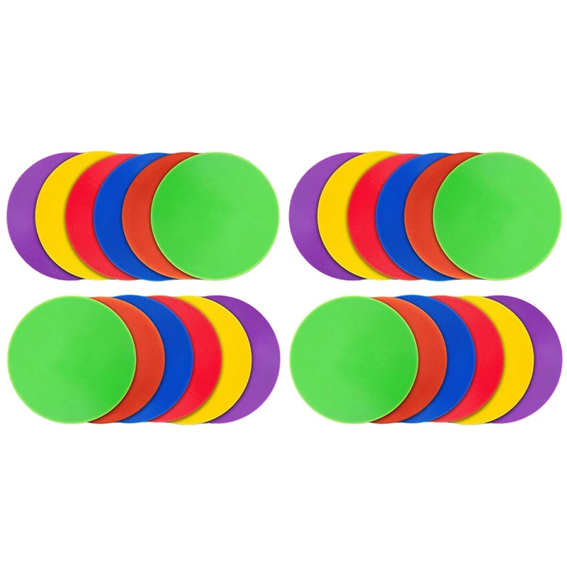 New-24Pcs Colored Spot Marker Non-Slip Agility Markers Flat Cones Dots For Football Basketball Training Dance Practice
New-24Pcs Colored Spot Marker Non-Slip Agility Markers Flat Cones Dots For Football Basketball Training Dance Practice