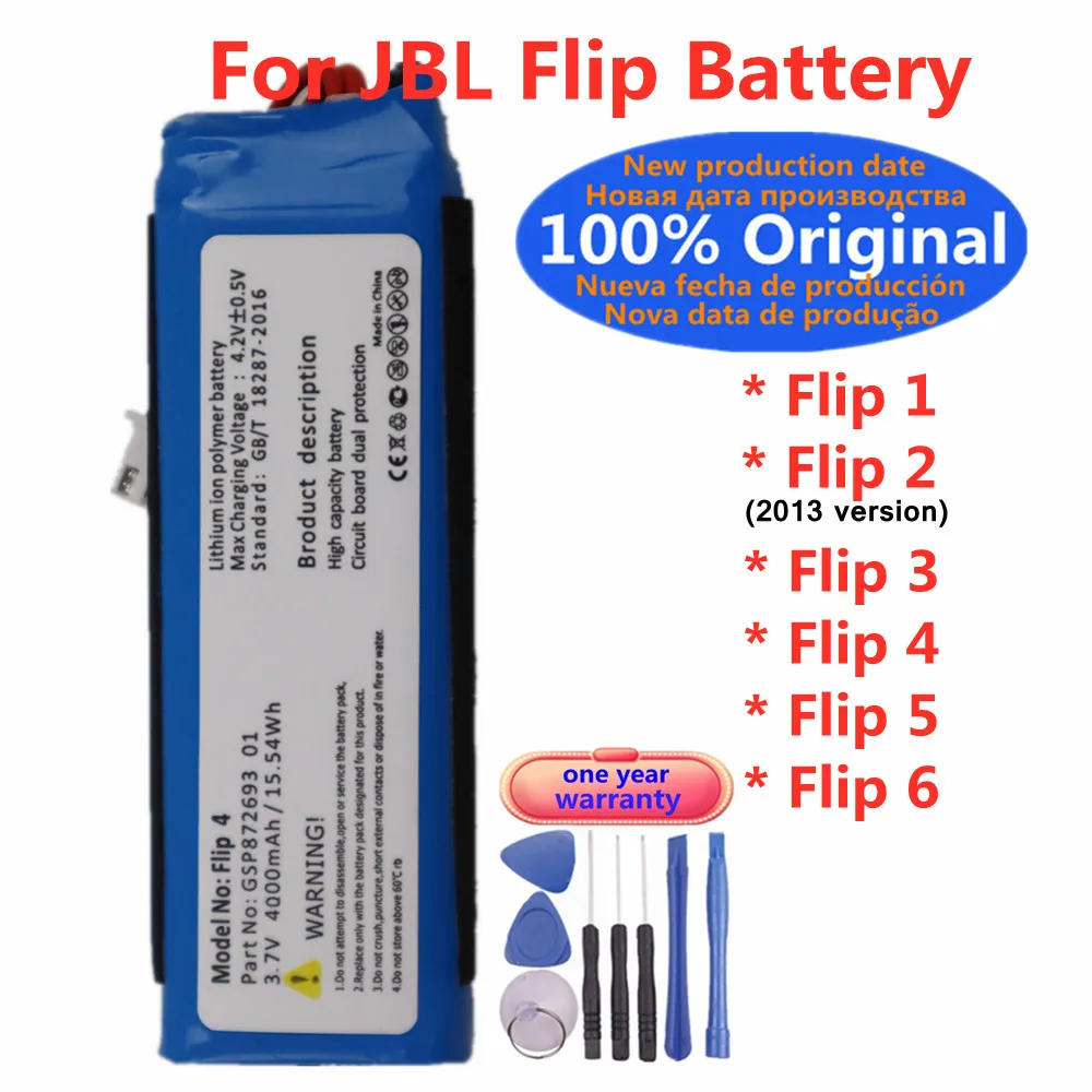 Новинка 100% Оригинальный аккумулятор для JBL Flip 1 2 3 4 5 6 Flip 6 / Flip 5 / Flip 4 / Flip 3 / Flip 2 Bluetooth динамик аккумулятор
Новинка 100% Оригинальный аккумулятор для JBL Flip 1 2 3 4 5 6 Flip 6 / Flip 5 / Flip 4 / Flip 3 / Flip 2 Bluetooth динамик аккумулятор