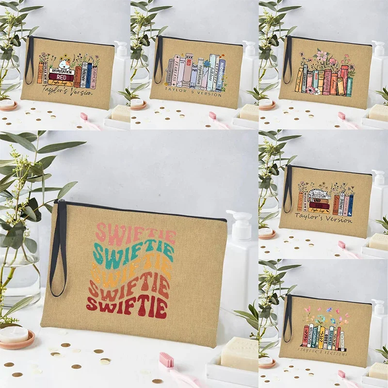 Taylor Classic Music Make Up Bag Swift Makeup Brush Pouch Stylish Glamorous Cosmetic Bags Floral Bookshelf Design Toilet Clutchs
Taylor Classic Music Make Up Bag Swift Makeup Brush Pouch Stylish Glamorous Cosmetic Bags Floral Bookshelf Design Toilet Clutchs