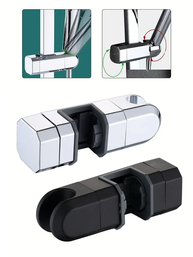 1PCS Adjustable Shower Head Holder 360° Rotation Anti-slipping 15mm-30mm Chrome Shower Rail Head Slider Bar Holder Bathroom
1PCS Adjustable Shower Head Holder 360° Rotation Anti-slipping 15mm-30mm Chrome Shower Rail Head Slider Bar Holder Bathroom