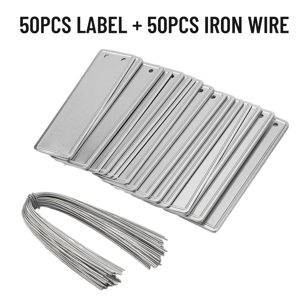 Make Garden Labeling Easy With Double Sided Aluminum Plant Labels Waterproof And UV Resistant With Iron Wire Pack Of 50
Make Garden Labeling Easy With Double Sided Aluminum Plant Labels Waterproof And UV Resistant With Iron Wire Pack Of 50