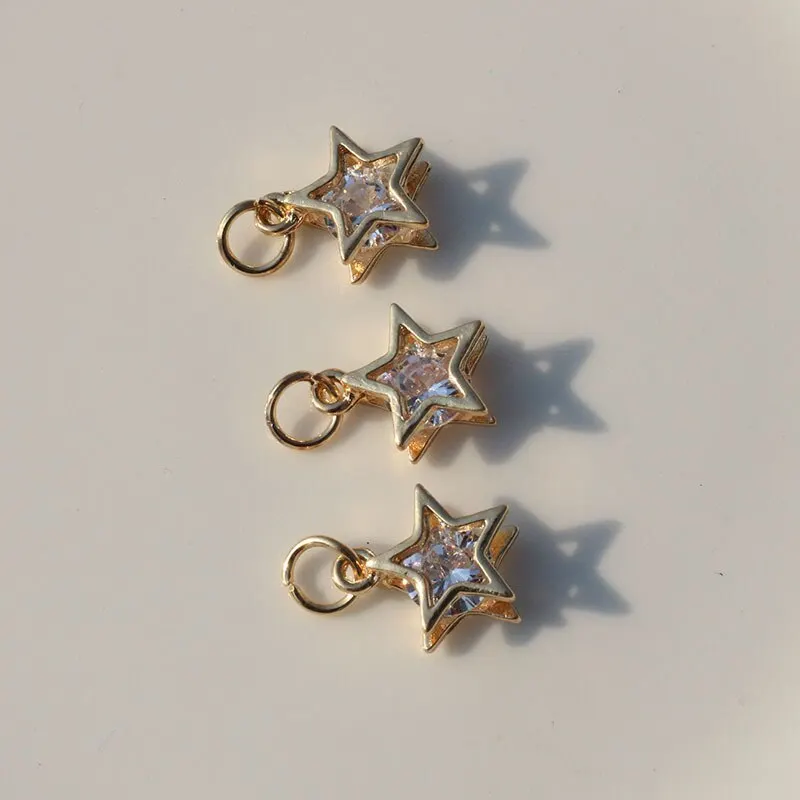 10Pcs/Lot Star Heart Round Charms Versatile Metal Alloy Handmake DIY Necklace Bracelet Geometry Pendant Jewelry Accessories 10Pcs/Lot Star Heart Round Charms Versatile Metal Alloy Handmake DIY Necklace Bracelet Geometry Pendant Jewelry Accessories
