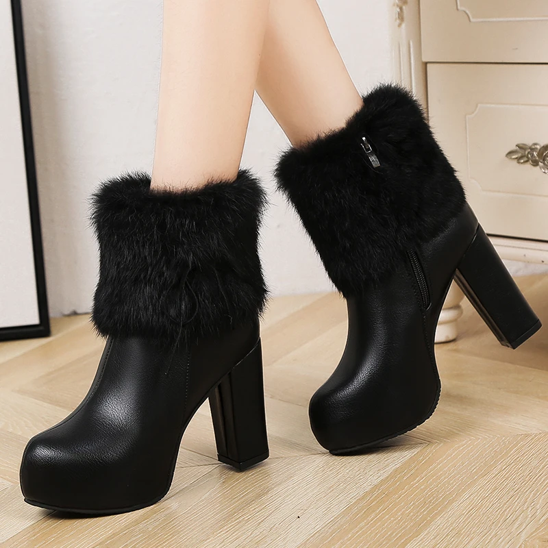 Hot Women shoes Winter Casual Platform Women High Heels Boots Pumps Warm Ankle boots Women Botas Shoes Mujer Zapatos size 34-43
Hot Women shoes Winter Casual Platform Women High Heels Boots Pumps Warm Ankle boots Women Botas Shoes Mujer Zapatos size 34-43
