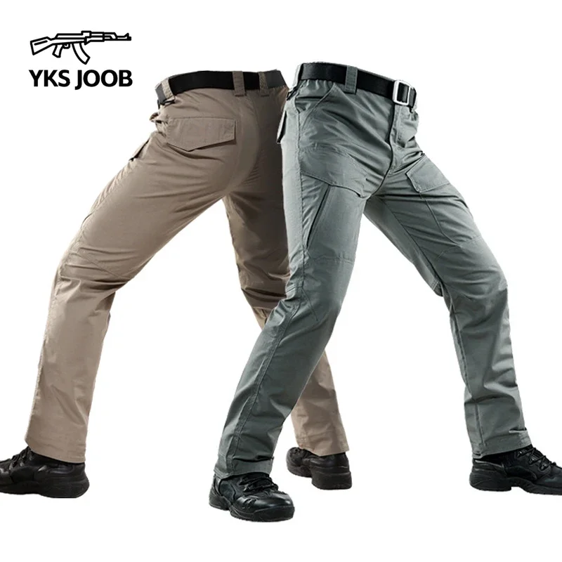 

Men's Waterproof Wear Resistant Trousers Multiple Pockets Jogging Military Tactical Cargo Pants Mens Outdoor Sports Combat Pants