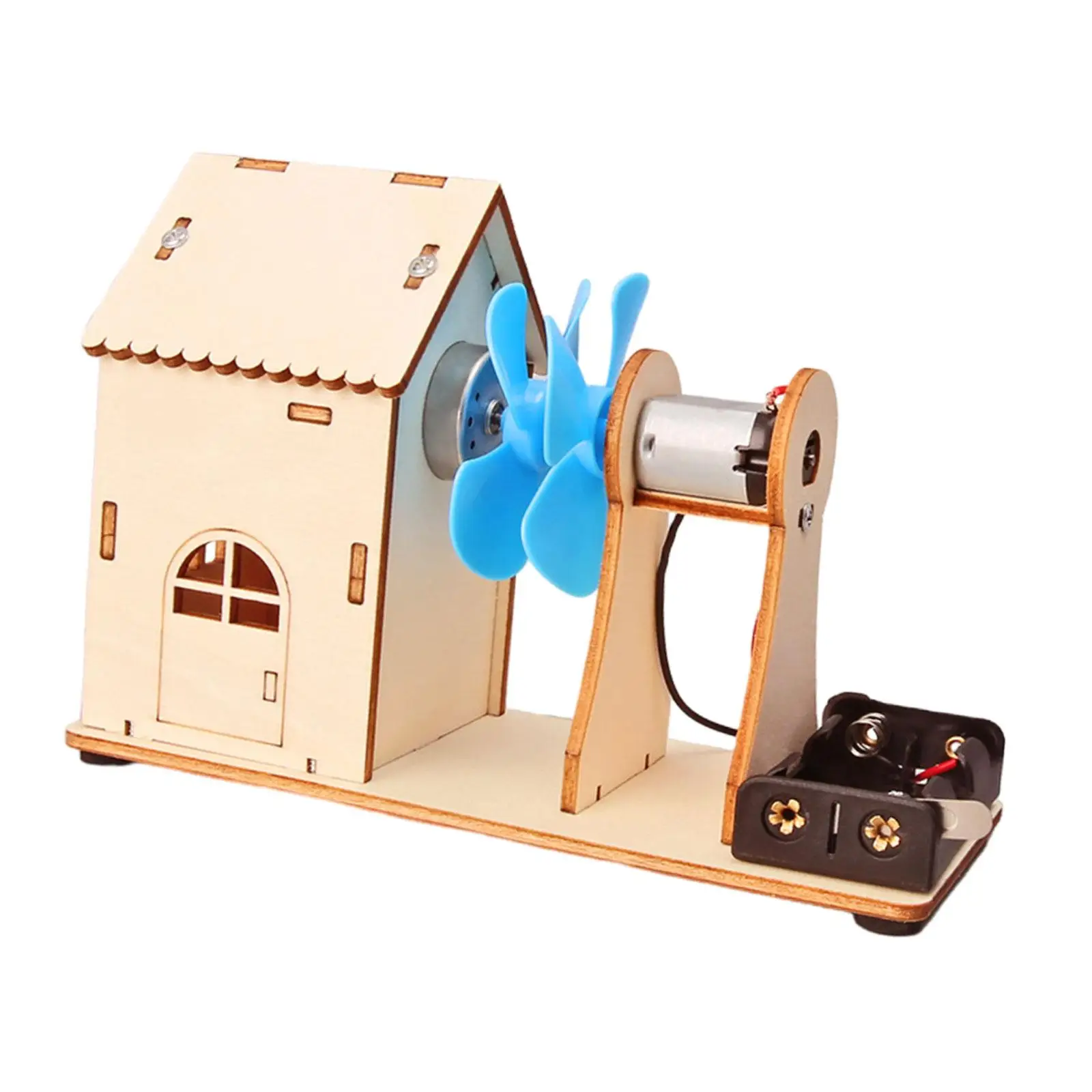 

DIY Toys Wind Turbine Generator Scientific Experiment Wooden Toy Electronic Toys Wind Turbine for Kids Boys Girls Birthday Gifts