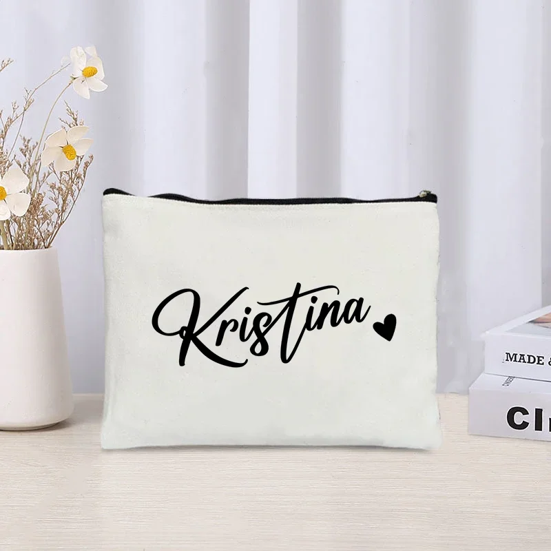 Customized Name Full Print Makeup Bag Personalized Wedding Bridesmaid Makeup Box Organizer Women's Travel Toilet Wash Wallet
Customized Name Full Print Makeup Bag Personalized Wedding Bridesmaid Makeup Box Organizer Women's Travel Toilet Wash Wallet