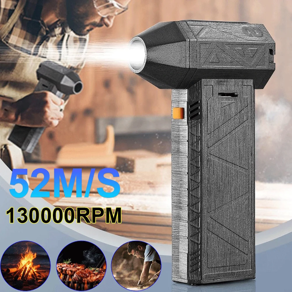 130000 RPM Turbo Blower Jet Fan Violent Turbofan Brushless Motor Rechargeable High Power Hair Dryer Blowing Vacuum Cleaner
130000 RPM Turbo Blower Jet Fan Violent Turbofan Brushless Motor Rechargeable High Power Hair Dryer Blowing Vacuum Cleaner
