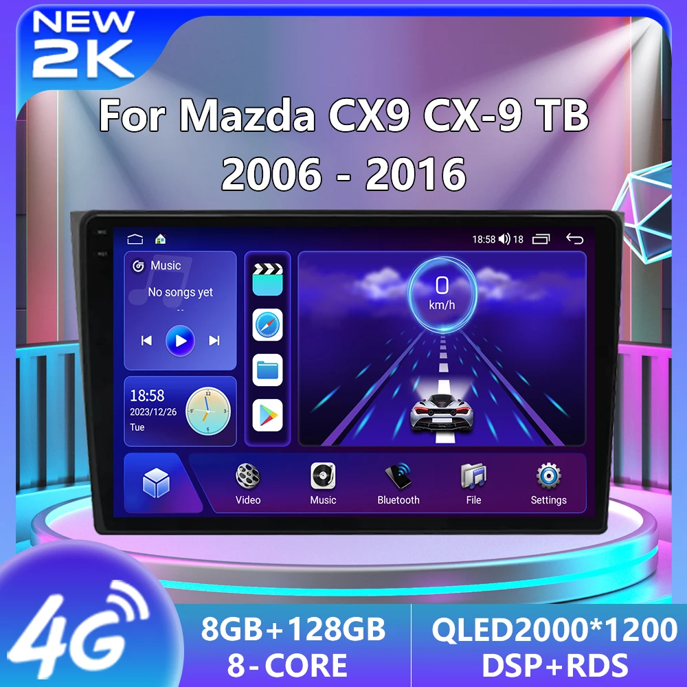 Android 13 For Mazda CX9 TB 2006 -2016 Car Radio Multimedia Stereo Video Player Navigation GPS BT Auto Autoradio Head Unit 4G
Android 13 For Mazda CX9 TB 2006 -2016 Car Radio Multimedia Stereo Video Player Navigation GPS BT Auto Autoradio Head Unit 4G