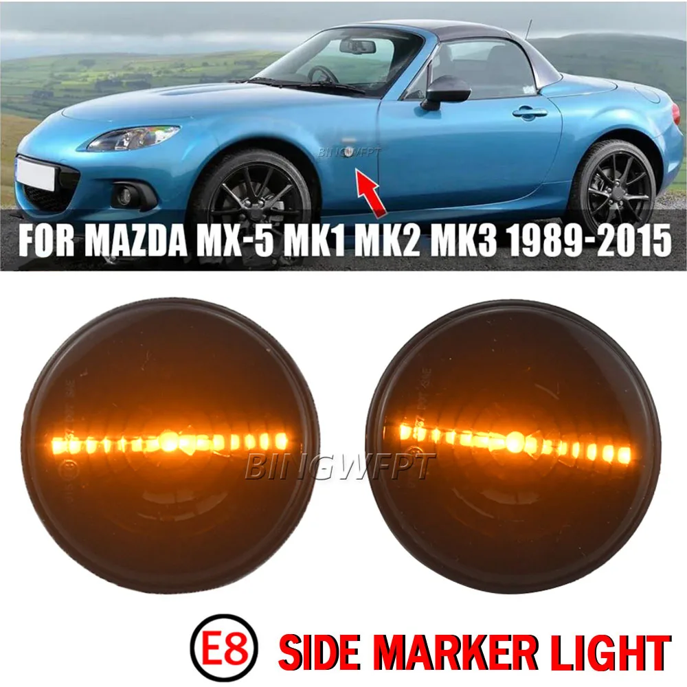 2 шт. для Mazda MX5 MX-5 MK1 MK2 MK3, сигнал поворота светодиодный, боковой, габаритный фонарь, лампа, световой индикатор 1989 1999 2000-2015
2 шт. для Mazda MX5 MX-5 MK1 MK2 MK3, сигнал поворота светодиодный, боковой, габаритный фонарь, лампа, световой индикатор 1989 1999 2000-2015