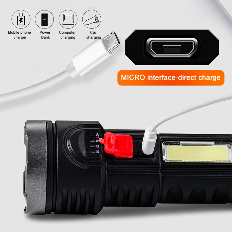 Фонарик с ярким бликом, яркий фонарик с длинным USB-диапазоном, портативный тактический фонарик, наружное освещение
Фонарик с ярким бликом, яркий фонарик с длинным USB-диапазоном, портативный тактический фонарик, наружное освещение