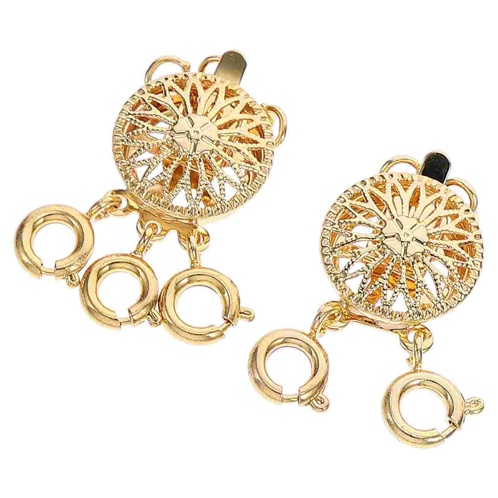 2Pcs Necklace Layered Clasp 3 Strands Jewelry Spacers Necklace Separator Bracelet Clasps Connectors Bracelet Jewelry Crafts
2Pcs Necklace Layered Clasp 3 Strands Jewelry Spacers Necklace Separator Bracelet Clasps Connectors Bracelet Jewelry Crafts