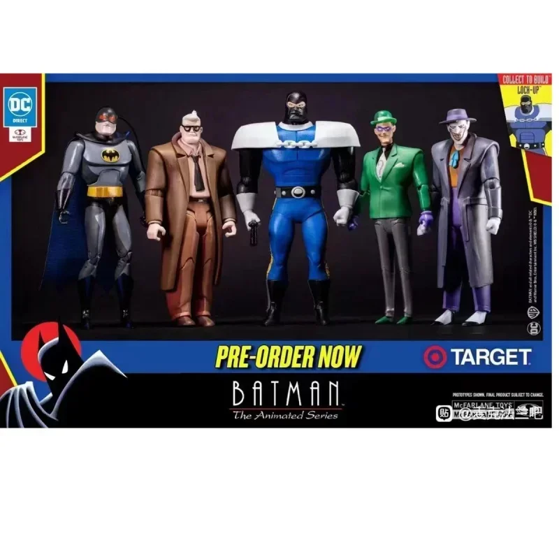 

McFarlane Toys DC Direct The Animated Series Batman The Joker Riddler James Gordon Lockup Action Figures Statue Figuine Gift Toy