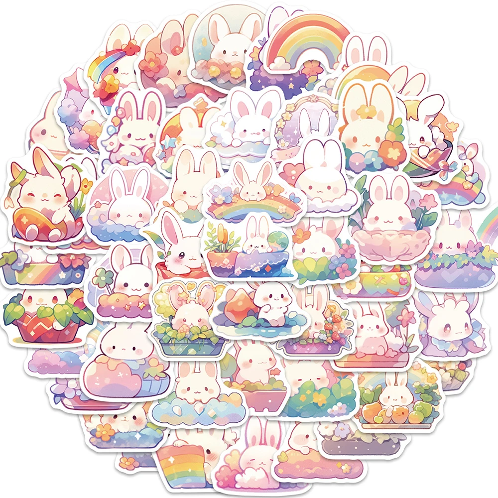 10/30/50pcs Cute Anime Rabbit Stickers Aesthetics Animal Cartoon Decal Diary Luggage Stationery Decorative Sticker for Kid Girls
10/30/50pcs Cute Anime Rabbit Stickers Aesthetics Animal Cartoon Decal Diary Luggage Stationery Decorative Sticker for Kid Girls