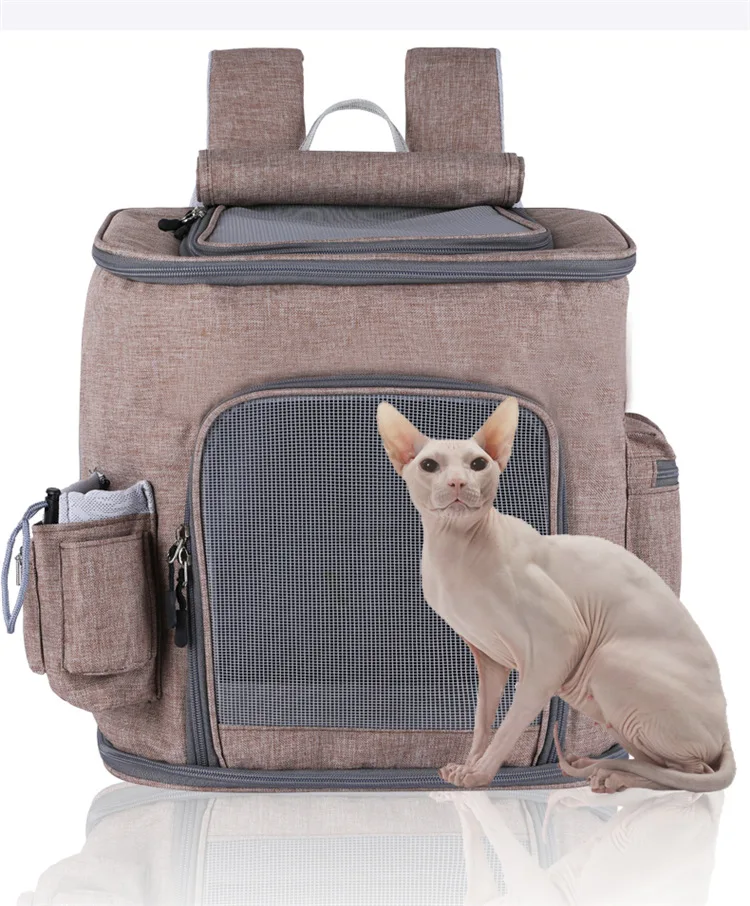 Cat Backpack Breathable Large Cat Bag Portable High-capacity Shoulder Canvas Summer Cat Bag Dog Bag Pet Bag Carriers
Cat Backpack Breathable Large Cat Bag Portable High-capacity Shoulder Canvas Summer Cat Bag Dog Bag Pet Bag Carriers