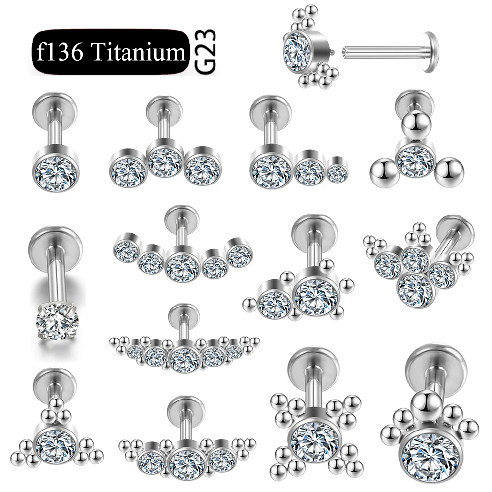 ASTM F136 Titanium Zircon Ear Stud Labret Stud Lip Ring Nasal Nail Cartilage Helix Lobe Conch Earrings Body Piercing Jewelry
ASTM F136 Titanium Zircon Ear Stud Labret Stud Lip Ring Nasal Nail Cartilage Helix Lobe Conch Earrings Body Piercing Jewelry