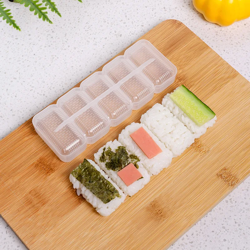 Rice Ball Mold Sushi Mold Japanese Nigiri Sushi Mold Rice Ball Non-stick Pressure Storage Box Lunch Box Lunch Tool DIY Kitchen