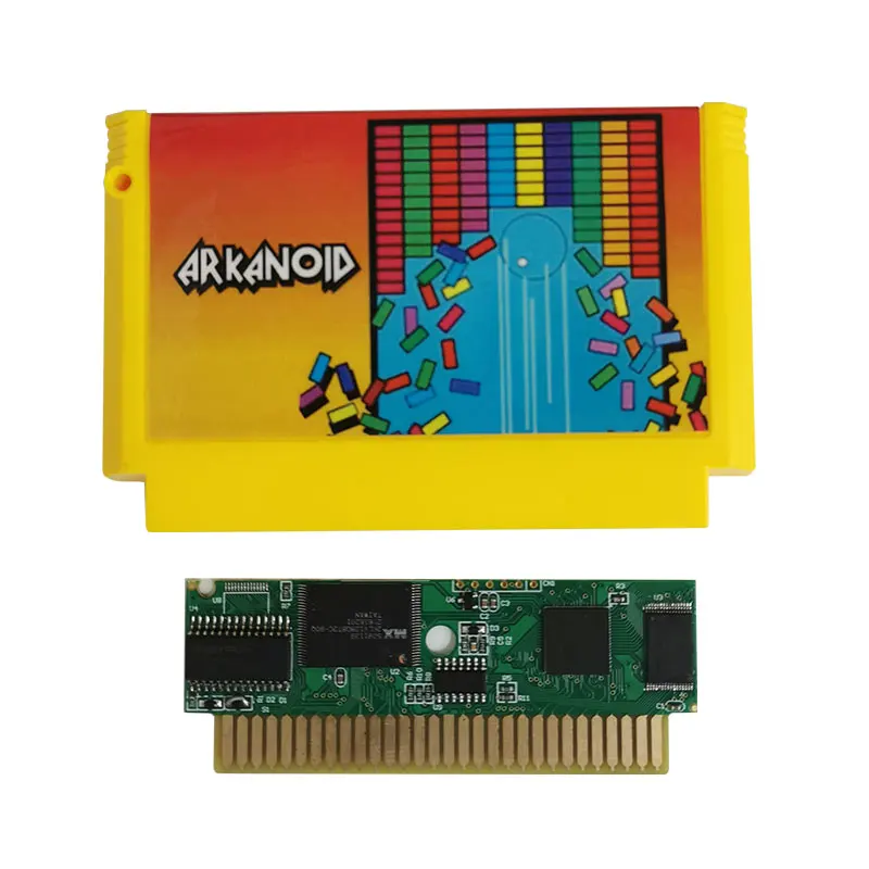 Видеоигра Arkanoid для 60 контактов 8-битного игрового картриджа FC
Видеоигра Arkanoid для 60 контактов 8-битного игрового картриджа FC