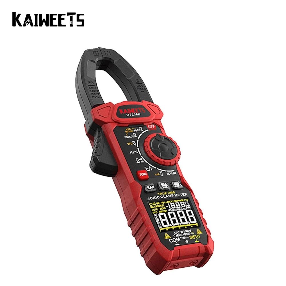 1000A AC DC Digital Clamp Meter Multimeter Pinza Amperimetrica True RMS High Precision Capacitance NCV Ohm Hz Tester
1000A AC DC Digital Clamp Meter Multimeter Pinza Amperimetrica True RMS High Precision Capacitance NCV Ohm Hz Tester