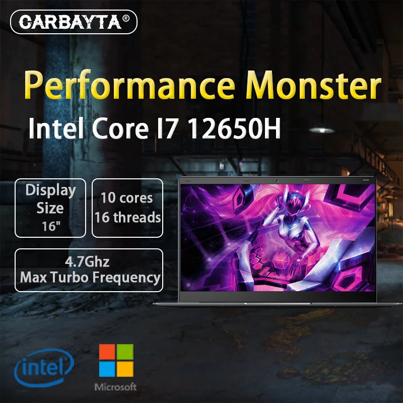 I7 12650H Gaming 10 Core Laptop 15.6 Inch Intel Core MAX 64GB RAM 4TB SSD 2560x1440 IPS Notebook Windows10 11 WiFi 6 BT
I7 12650H Gaming 10 Core Laptop 15.6 Inch Intel Core MAX 64GB RAM 4TB SSD 2560x1440 IPS Notebook Windows10 11 WiFi 6 BT