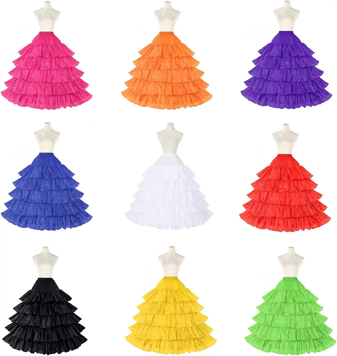 WEARCHY Petticoat Women Underskirt Bridal 4 Hoops for Wedding Dress Gown Floor Length Taffeta Black White Red Plus Size
WEARCHY Petticoat Women Underskirt Bridal 4 Hoops for Wedding Dress Gown Floor Length Taffeta Black White Red Plus Size