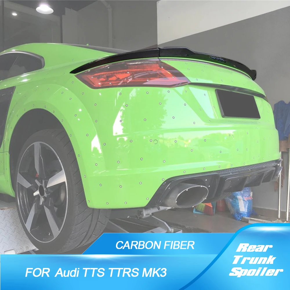 Real Carbon Fiber / FRP Rear Trunk Spoiler Wing Boot Lip for Audi TT MK3 Type 8S TTS TTRS TT SLINE Coupe 2-Door 2015 - 2017
Real Carbon Fiber / FRP Rear Trunk Spoiler Wing Boot Lip for Audi TT MK3 Type 8S TTS TTRS TT SLINE Coupe 2-Door 2015 - 2017