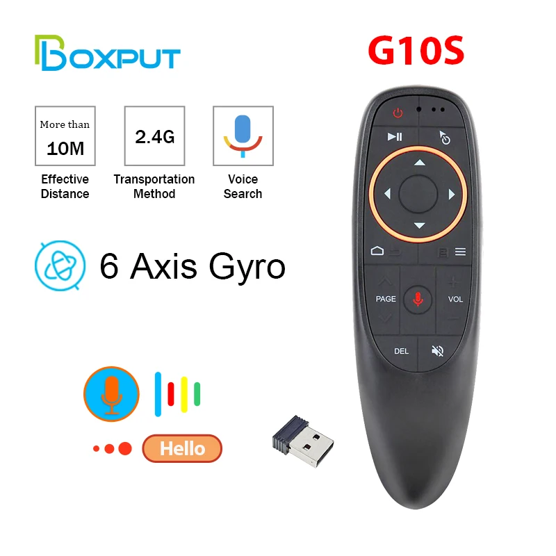 G10S Pro BT Air Mouse 2.4G Wireless Gyroscope Smart Remote Control With Voice IR Learning for Android TV Box H96 MAX X88 PRO X9
G10S Pro BT Air Mouse 2.4G Wireless Gyroscope Smart Remote Control With Voice IR Learning for Android TV Box H96 MAX X88 PRO X9