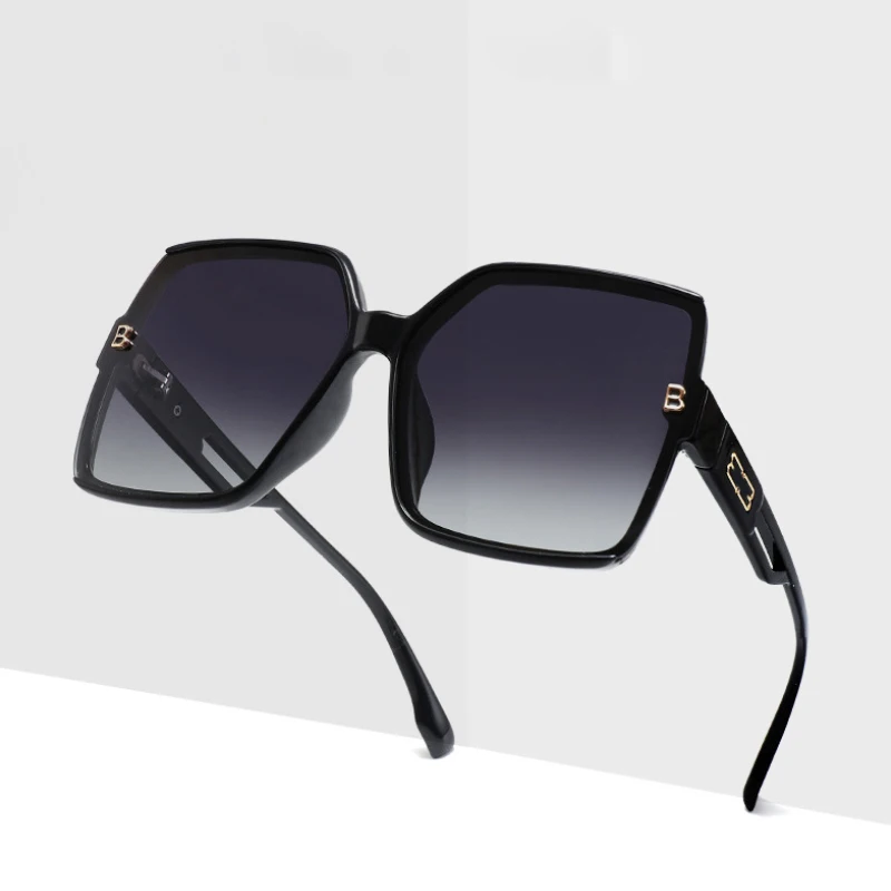

2023 Fashion Polarizing Sunglasses Women Trendy Large Frame TR90 Glasses UV400 Shades Luxury Designer Female Lentes De Sol Mujer