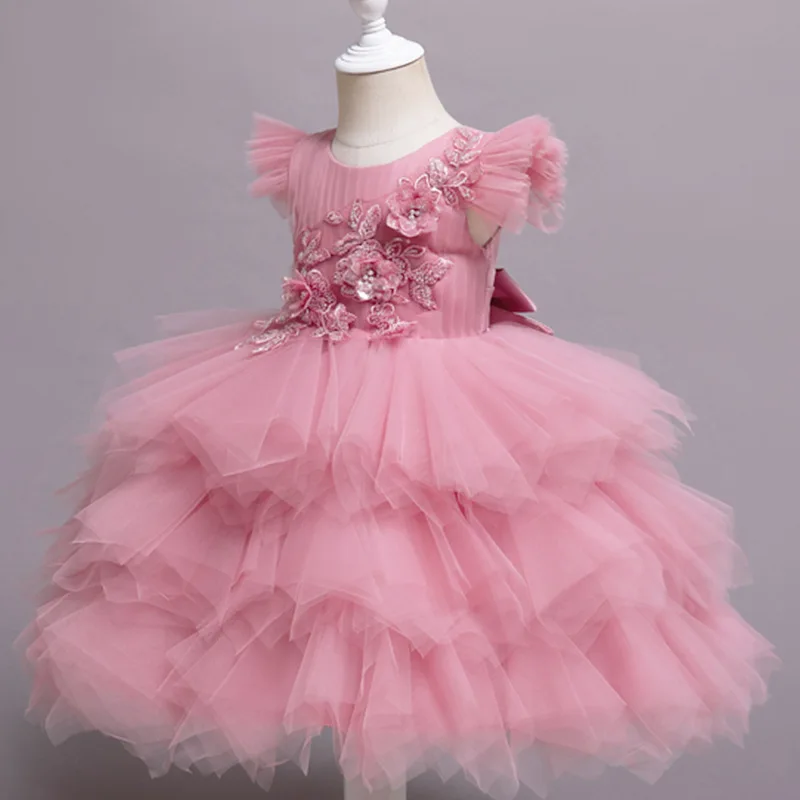Princess Girls Ball Gown Dress 3D Embroidery Sequin Skirts Birthday Party Flower Dress Carnival Children Day Performance Clothes 
Princess Girls Ball Gown Dress 3D Embroidery Sequin Skirts Birthday Party Flower Dress Carnival Children Day Performance Clothes