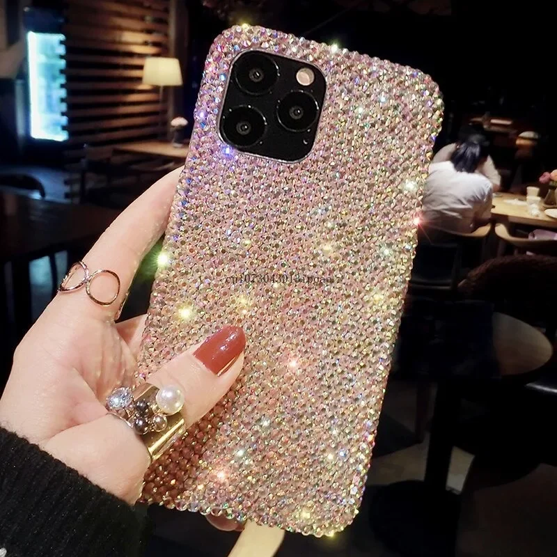 Luxury Glitter Crystal Diamond Cell Phone Case For iPhone 11 12 13 14 15 Pro Max Shockproof Phone case Bling Mobile Cover 
Luxury Glitter Crystal Diamond Cell Phone Case For iPhone 11 12 13 14 15 Pro Max Shockproof Phone case Bling Mobile Cover