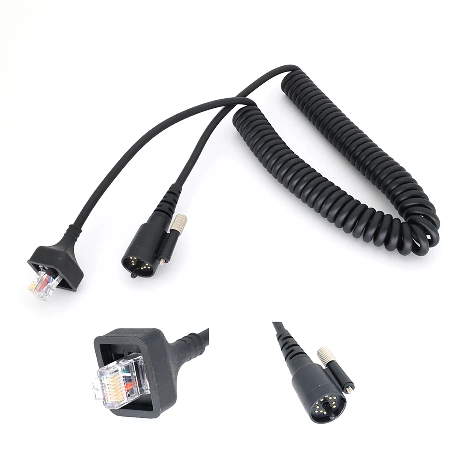 

1Pc Handheld Speaker Microphone DIY Stretchable Cable For Kenwood KMC-27 TK-690 TK-790 TK-890 TK-5710 TK-5810 Radios Accessories