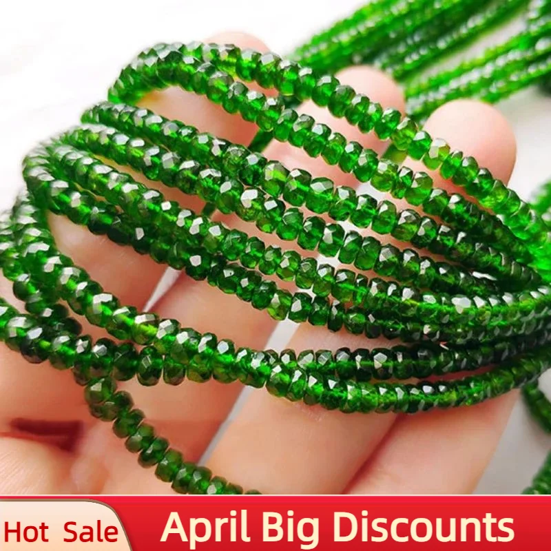2024 Loose Beads Green Diopside Roundel Faceted 3-3.5mm for DIY Jewelry Making 40cm Nature Gemstone For Women For Party Gift
2024 Loose Beads Green Diopside Roundel Faceted 3-3.5mm for DIY Jewelry Making 40cm Nature Gemstone For Women For Party Gift