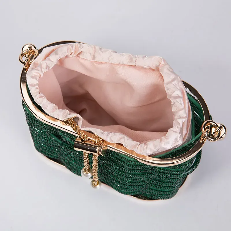Handbag Shoulder Glitter Pearl Wedding Party Clutch Purse Diamonds Shiny Beading Evening Bag Crossbody Rhinestone Luxury Woman Handbag Shoulder Glitter Pearl Wedding Party Clutch Purse Diamonds Shiny Beading Evening Bag Crossbody Rhinestone Luxury Woman
