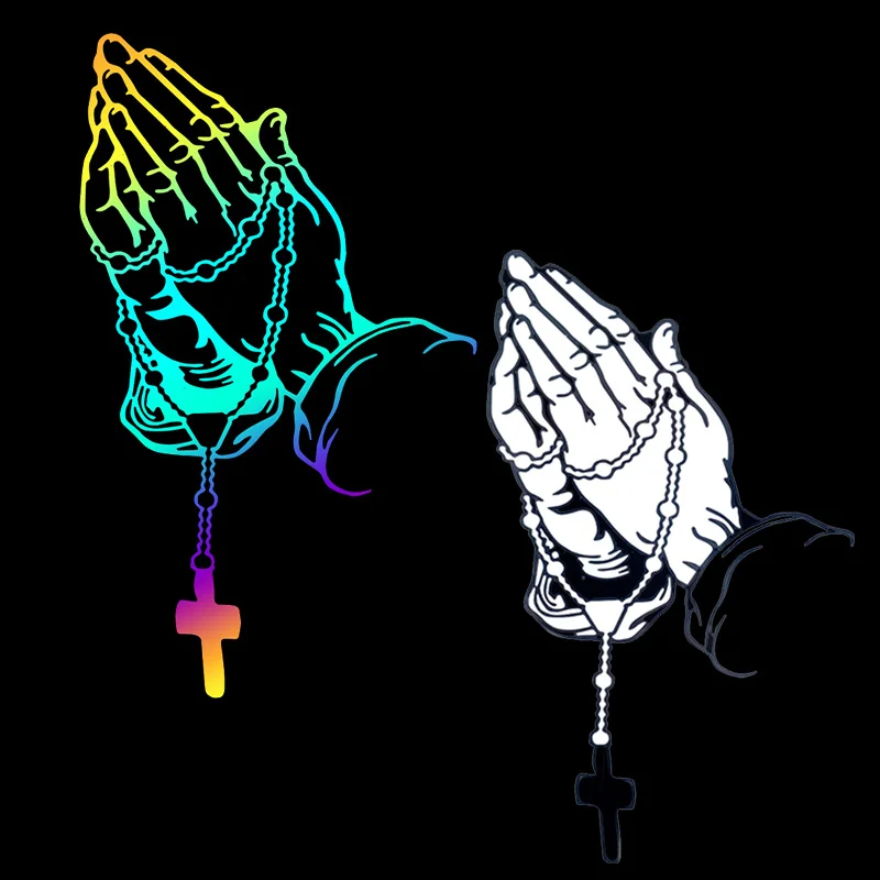 Car Prayer Gesture Laser Sticker God Jesus Christ Personalized Rosary Auto Styling Decoration Stickers Rear Windshield Decal
Car Prayer Gesture Laser Sticker God Jesus Christ Personalized Rosary Auto Styling Decoration Stickers Rear Windshield Decal