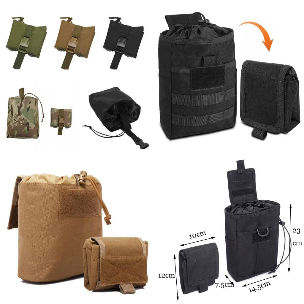 Tactical Molle Folding Dump Drop Pouch EDC Utility Hunting Military Airsoft Ammo Magazine Waist Bag Foldable Recovery Mag Holder
Tactical Molle Folding Dump Drop Pouch EDC Utility Hunting Military Airsoft Ammo Magazine Waist Bag Foldable Recovery Mag Holder